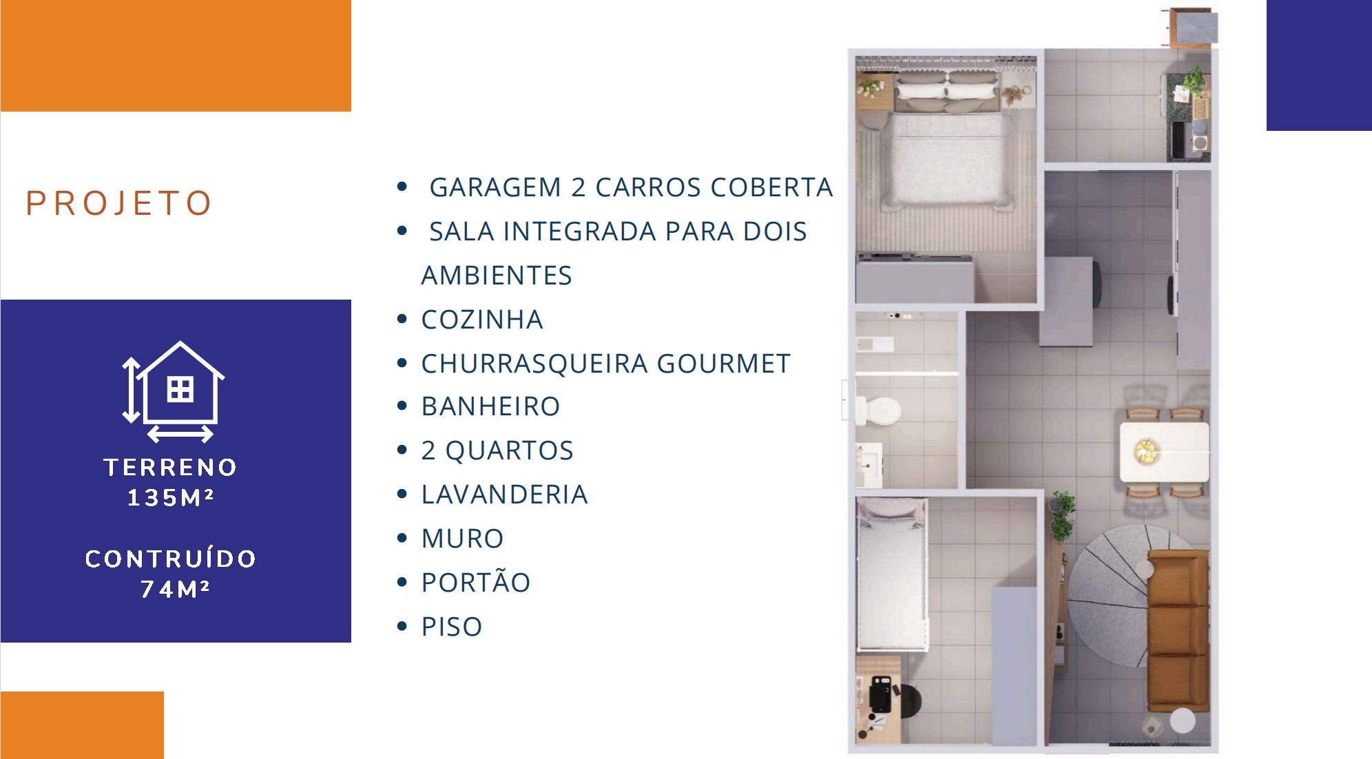 Fachada Casas Fortelar em Goianira